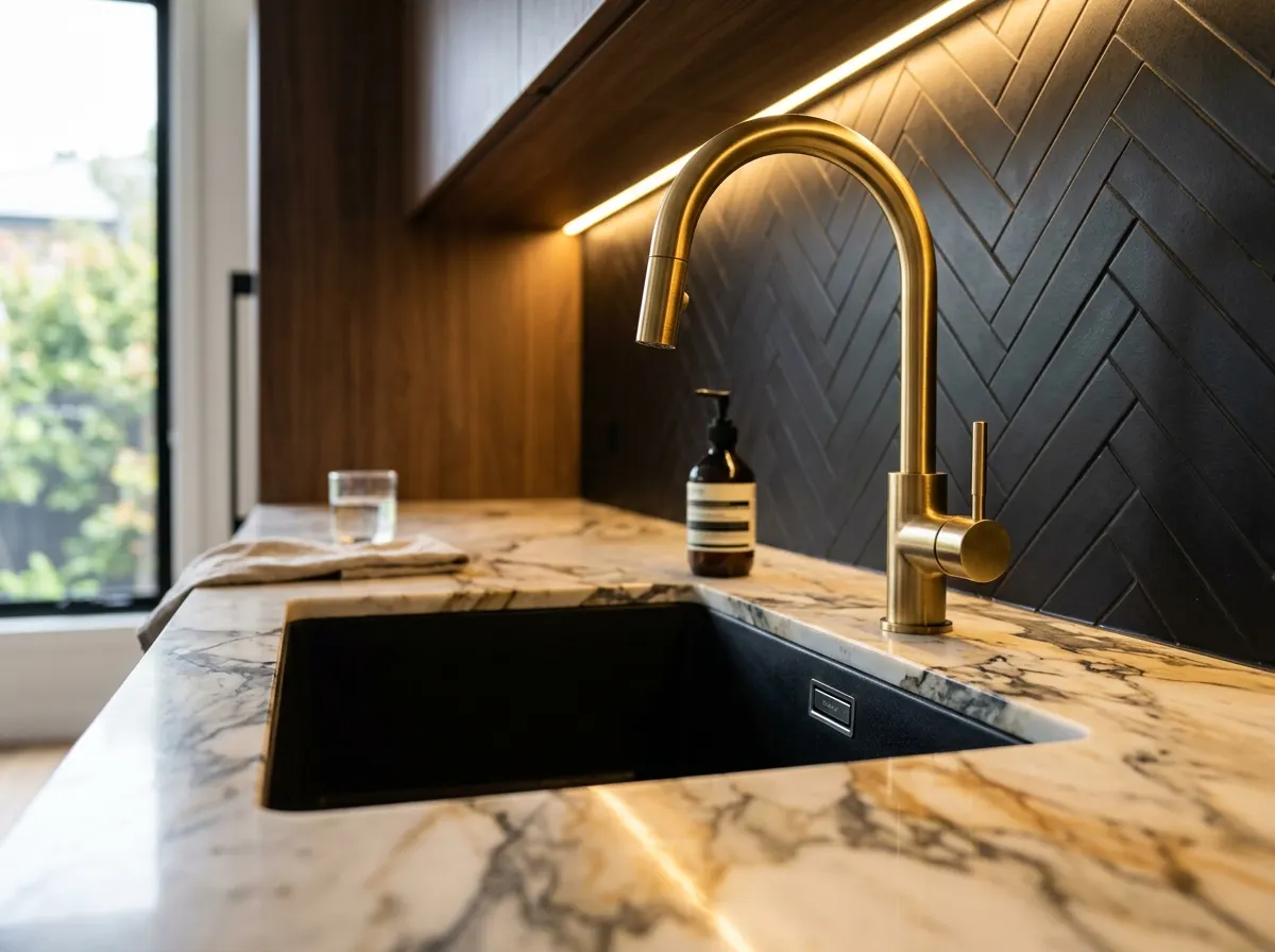 Zero-Porosity Sintered Stone Countertop